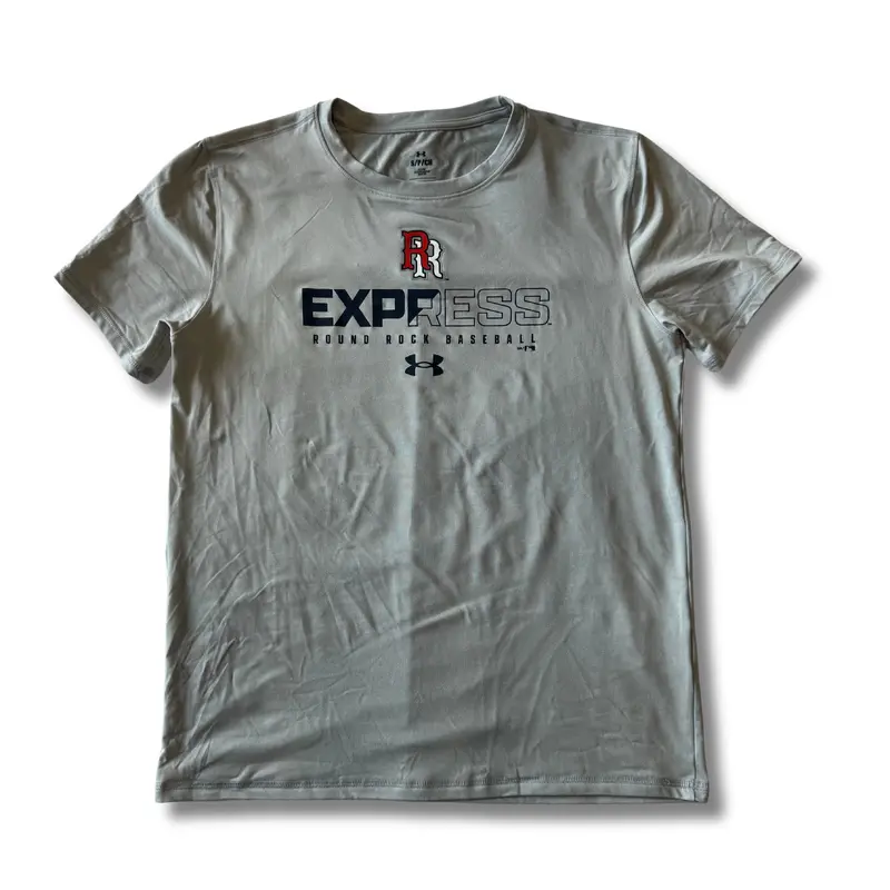 Round Rock Express Under Armour Mod Gray RR Tech Tee