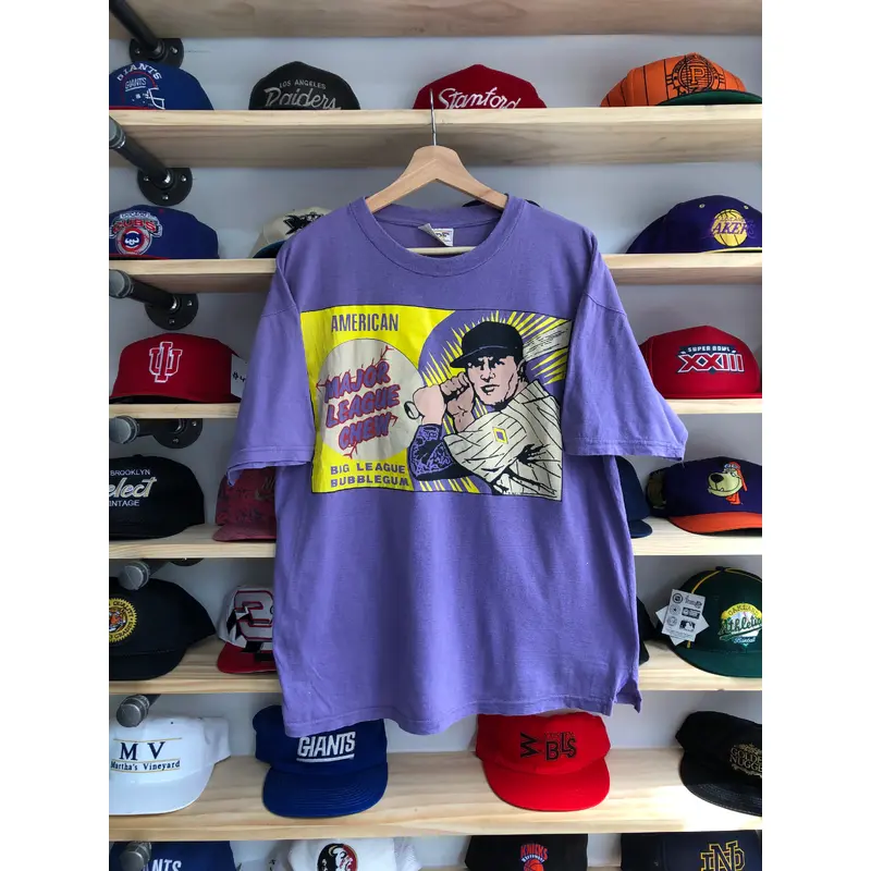 Vintage Major League Chew Gum Tee Size Large