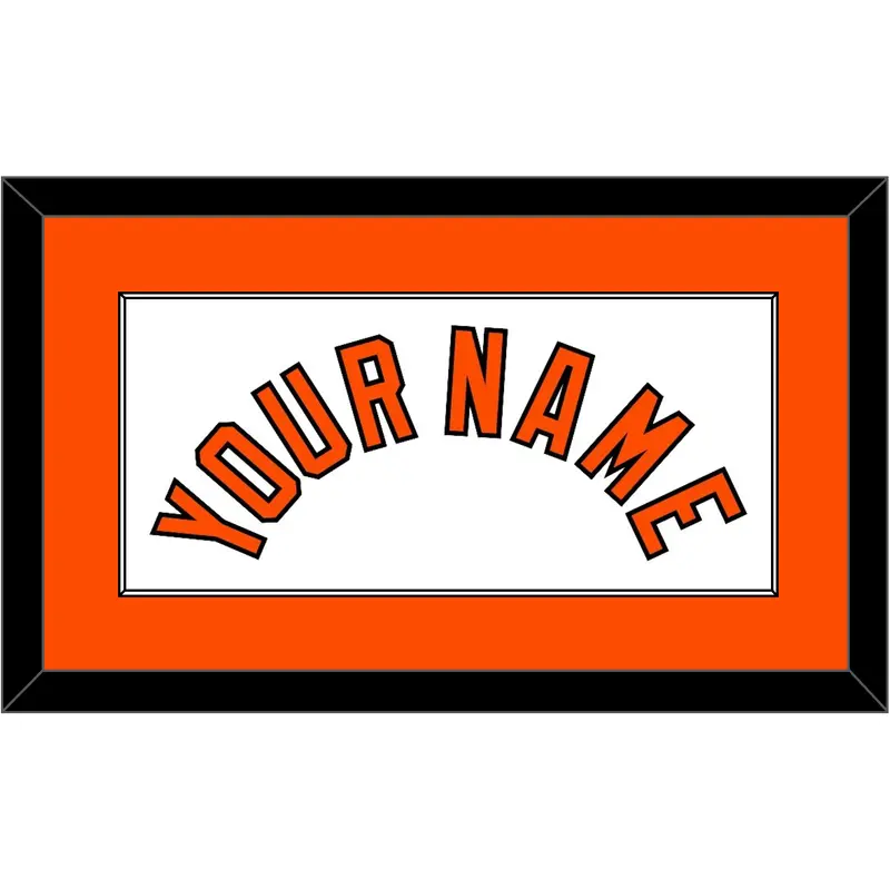 Baltimore Name - Home White - Single Mat 1