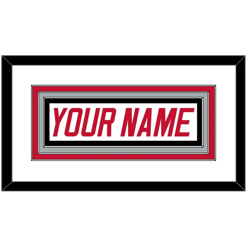 Carolina Nameplate - Home White (1997-2000) - Triple Mat 2