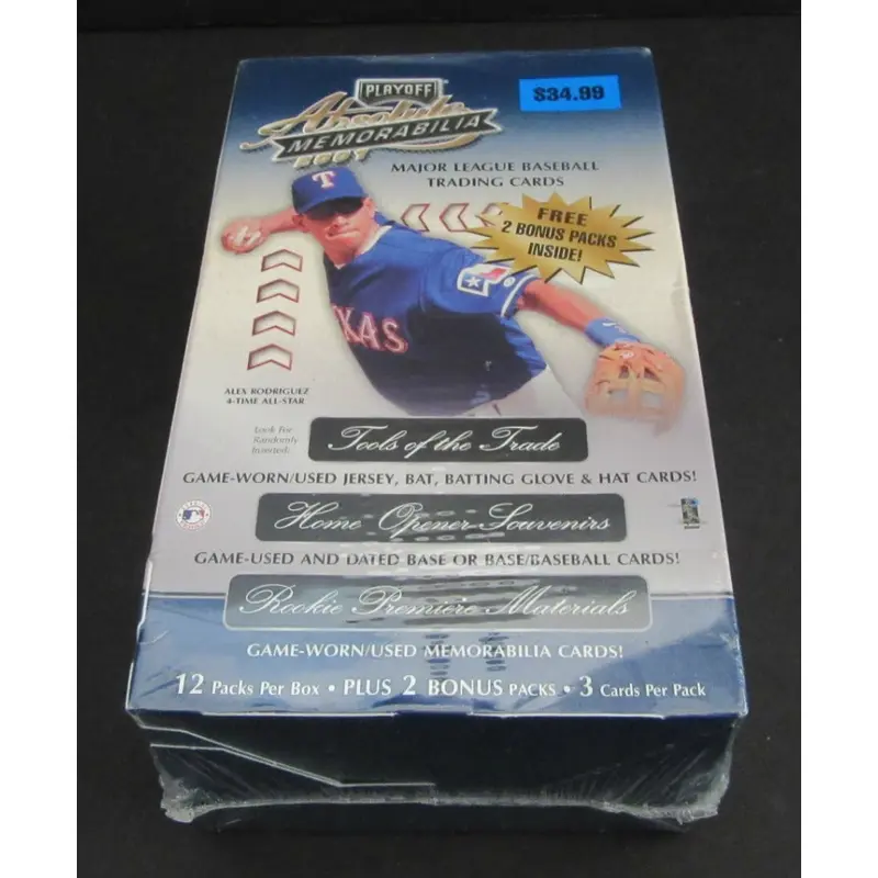 2001 Playoff Absolute Memorabilia Baseball Blaster Box (14/3)