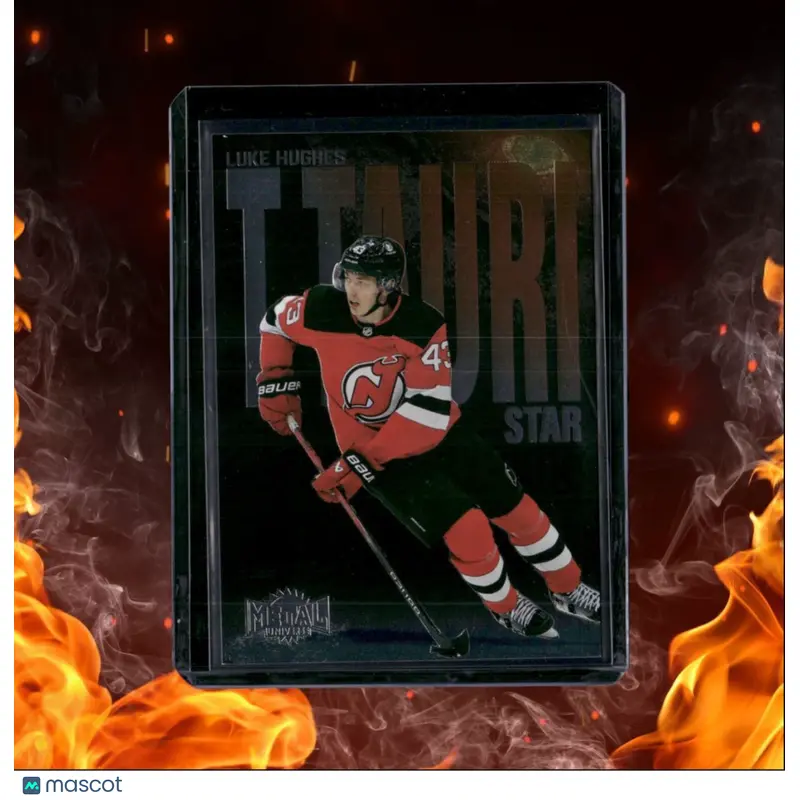 2023-24 SkyBox Metal Universe Luke Hughes T Tauri Star Rookie #TTP-13
