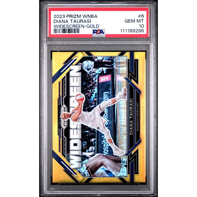 Diana Taurasi 2023 Panini Prizm WNBA Widescreen Gold #7/10 PSA 10 Gem Mint
