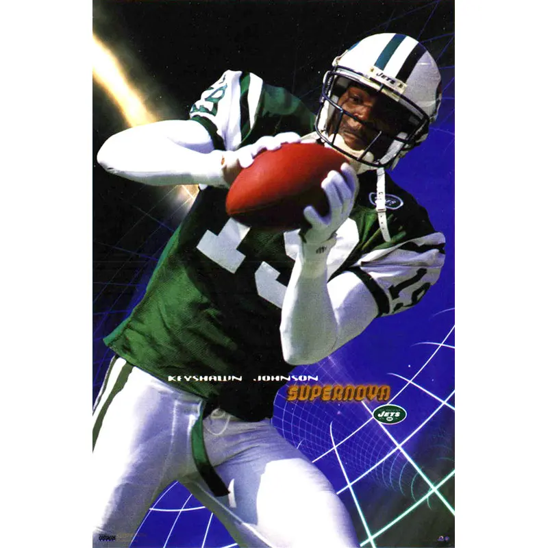Keyshawn Johnson "Supernova" New York Jets NFL Action Poster - Costacos 1999