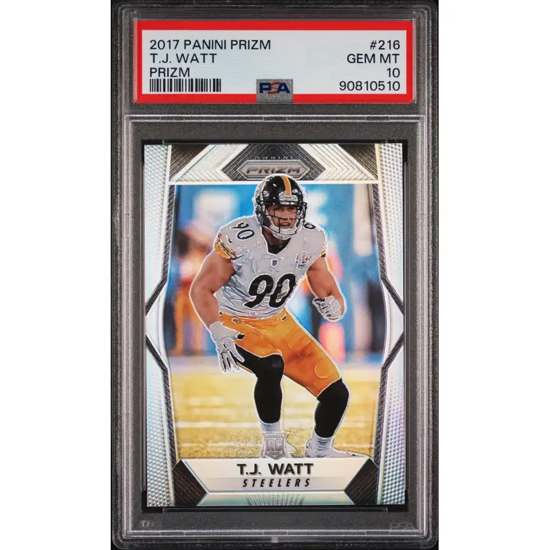 T.J. Watt 2017 Panini Prizm Rookie #216 PSA 10 Gem Mint