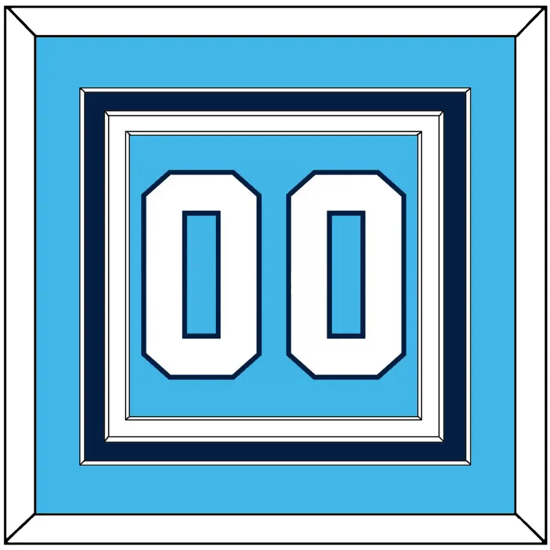 Pittsburgh Number (Back) - Home Powder Blue (1968-1970) - Triple Mat 2
