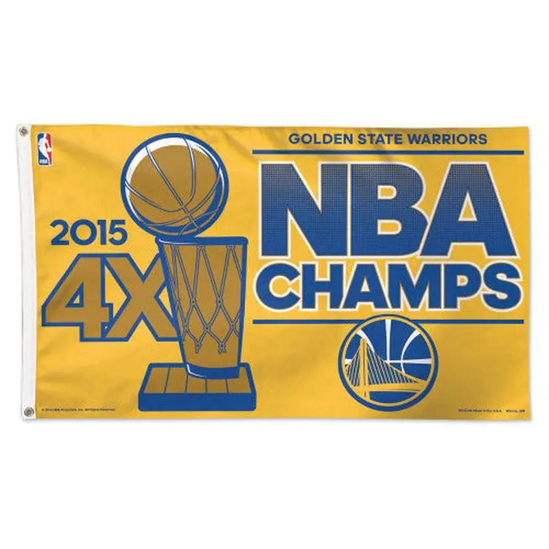 Golden State Warriors 2015 NBA Champions Deluxe 3'x5' HUGE Banner Flag - Wincraft