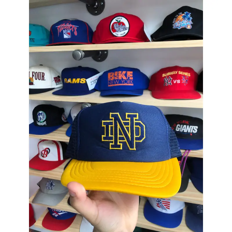 Vintage Notre Dame Trucker Snapback