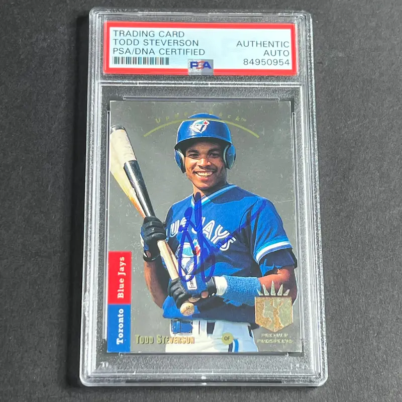 1993 Upper Deck #286 Todd Steverson PSA/DNA Slabbed Autographed AUTO Blue Jays