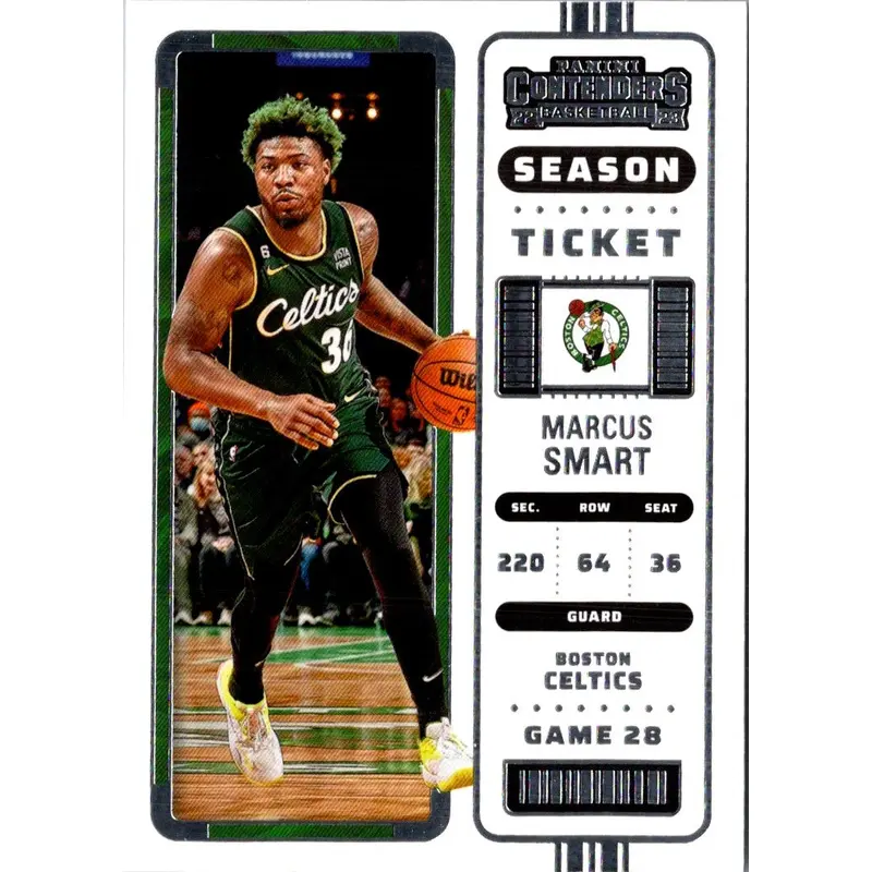 2022 Panini Contenders Game Ticket Green Marcus Smart #3