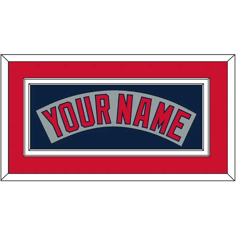 Boston Nameplate - Road Gray (1992-2008) - Double Mat 2