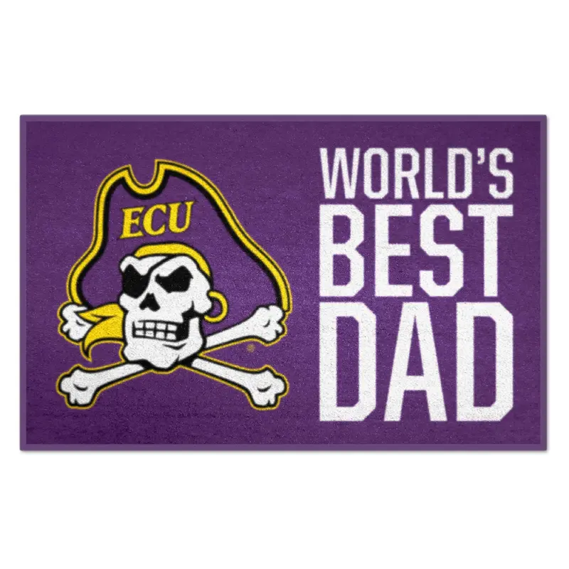 East Carolina University Starter Mat - World's Best Dad