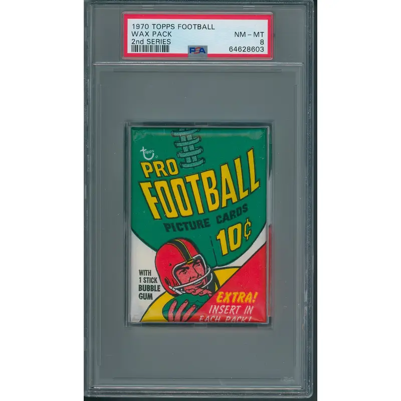 1970 Topps Football 2nd Series Wax Pack PSA 8 *8603