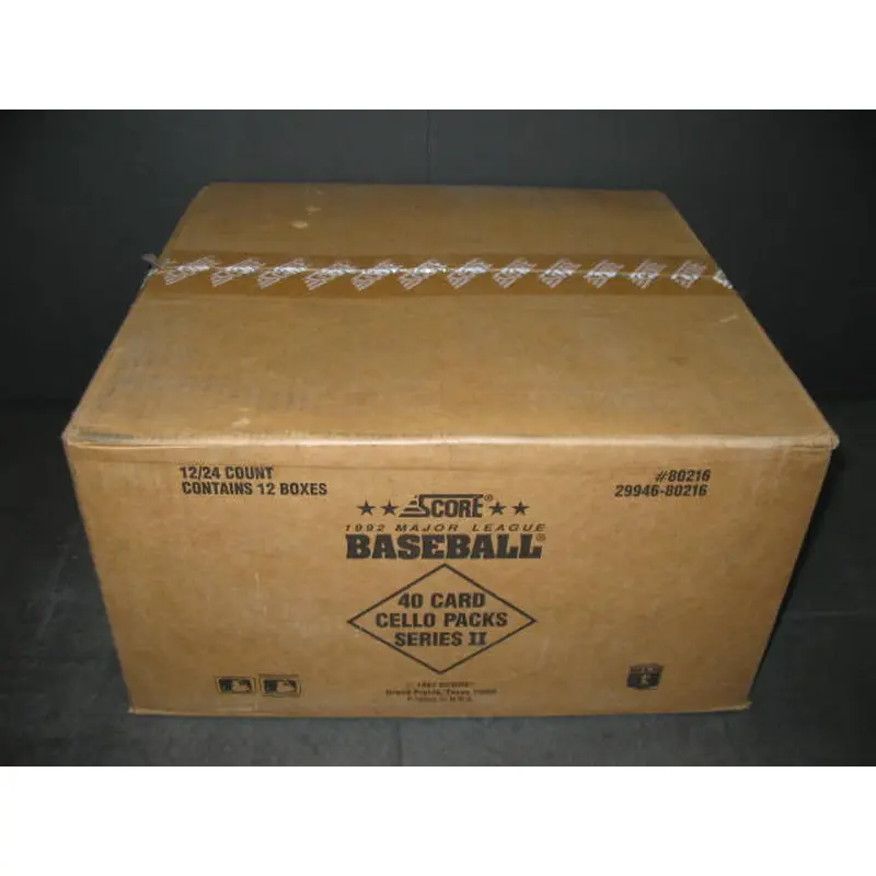 1992 Score Baseball Series 2 Jumbo Case (12 Box)
