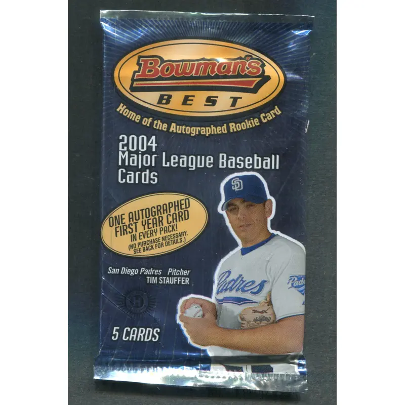 2004 Bowman's Best Baseball Unopened Pack (Hobby) (5)