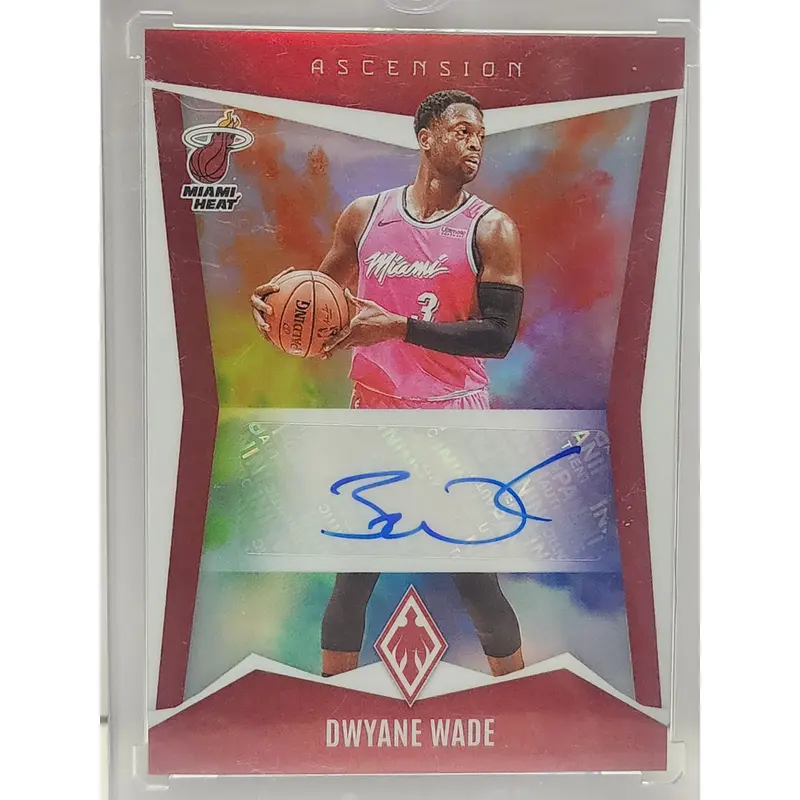 Dwyane Wade 2023 Panini Phoenix Ascension Red Auto #33/49