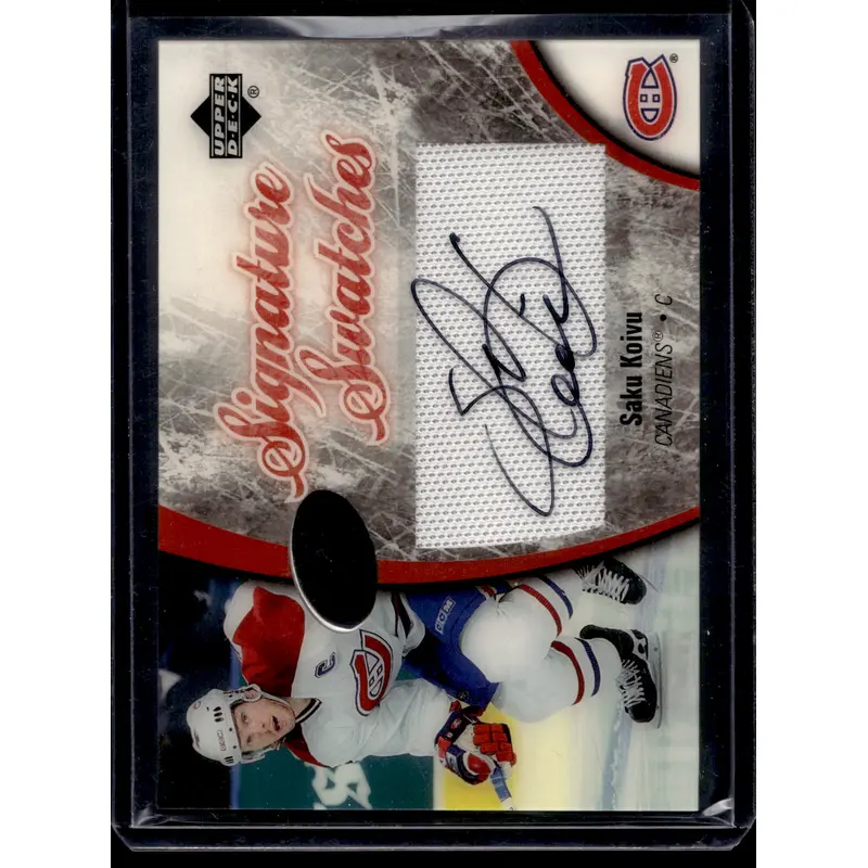 2005-06 Upper Deck Ice - Signature Swatches - Saku Koivu #SS-SK