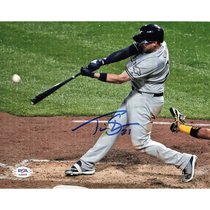 Travis Shaw signed 8x10 photo PSA/DNA Milwaukee Brewers Autographed