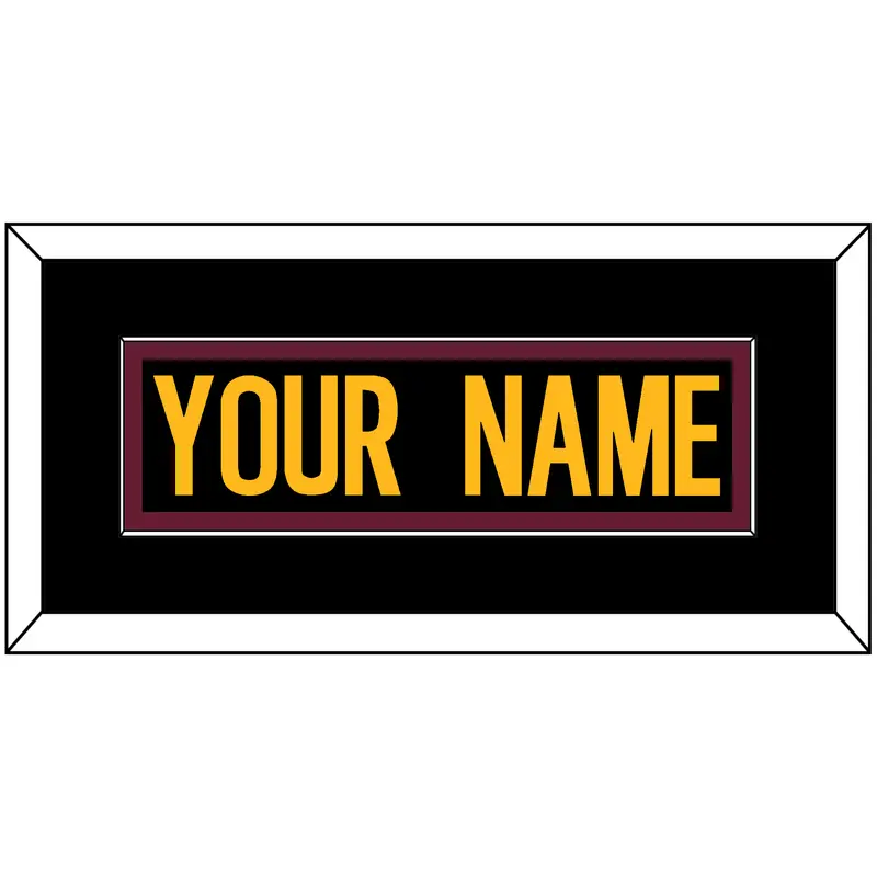 Washington Nameplate - Alternate Black - Single Mat 2