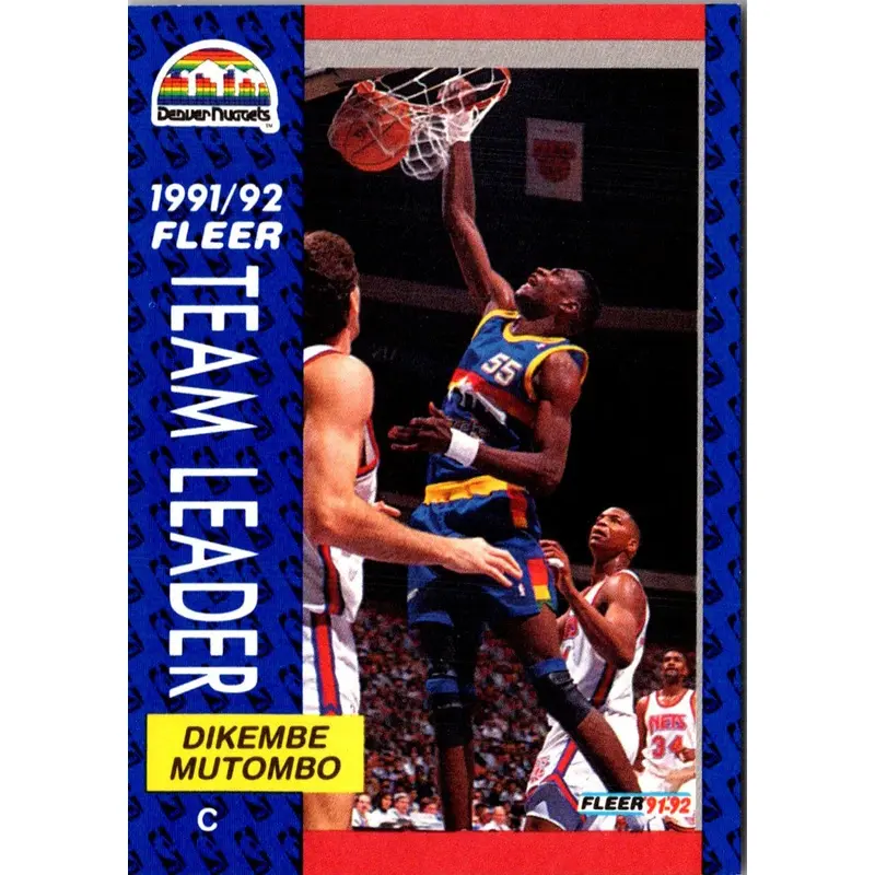 1991 Fleer Dikembe Mutombo #378