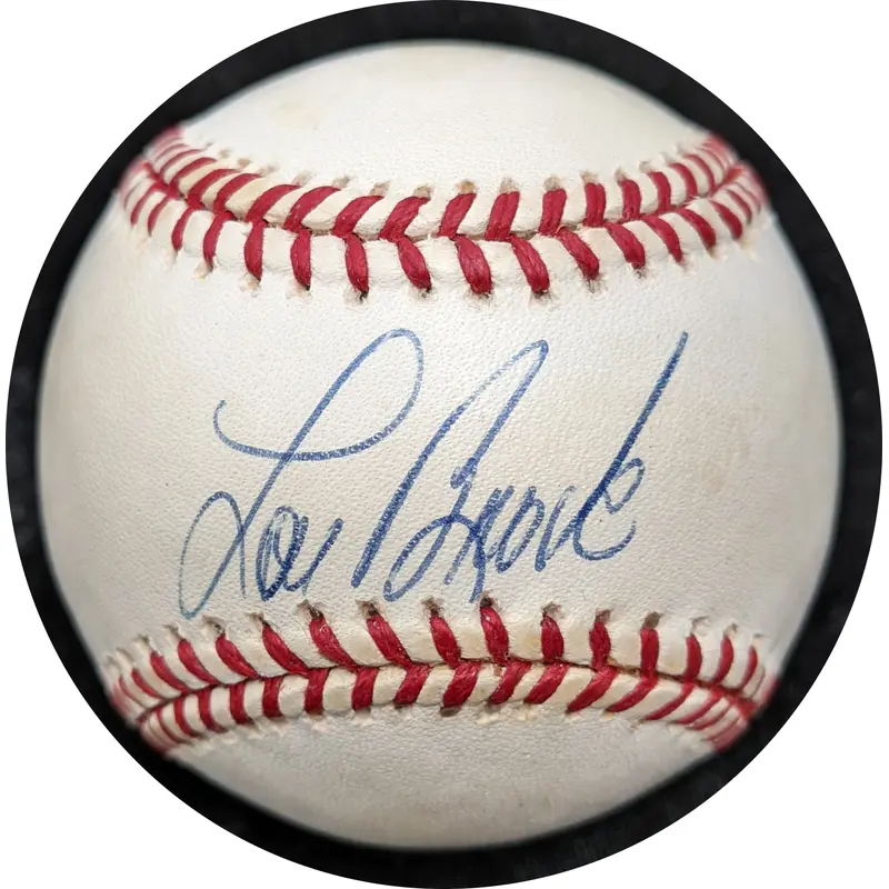 Lou Brock Autographed Baseball COA- Beckett
