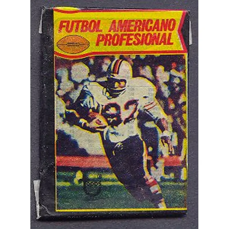 1977 Topps Football Unopened Mexican Wax Pack (4 Card)