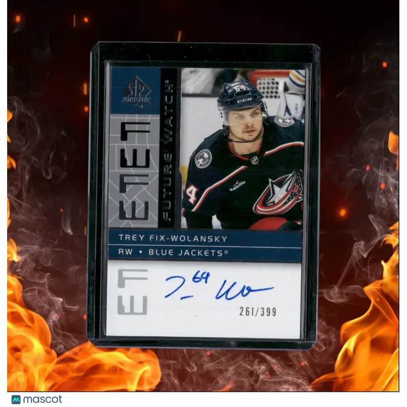 2022-23 SP Authentic Trey Fix-Wolansky Retro Future Watch Rookie Auto 261/399