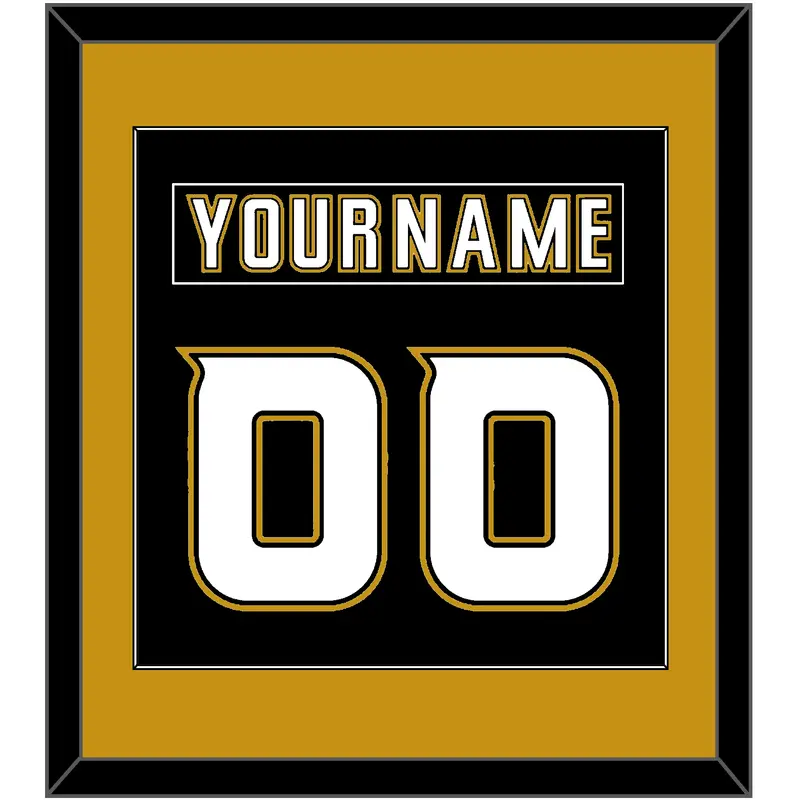 Anaheim Nameplate & Number (Back) Combined - Home Black (2006-2014) - Single Mat 2
