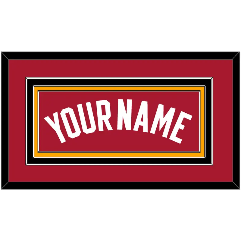 Miami Name - Alternate Red (2001-2008) - Triple Mat 4