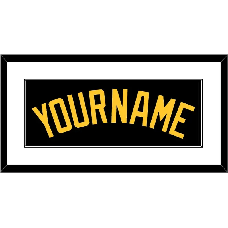 Pittsburgh Name - Alternate Black - Single Mat 1