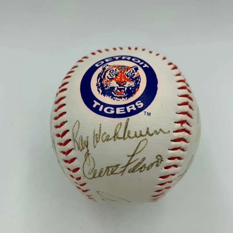 1968 Detroit Tigers World Series Champs & St Louis Cardinals Signed Baseball JSA