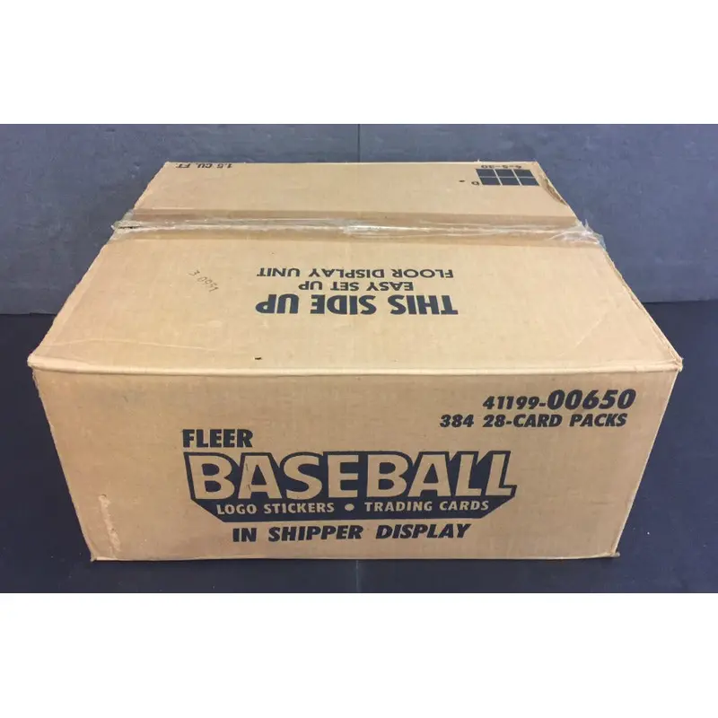 1983 Fleer Baseball Cello Pack Display Case (384 Count)