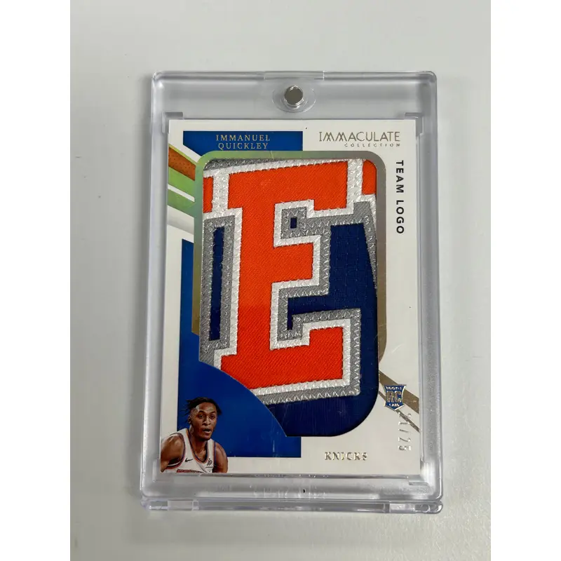 Immanuel Quickley 2020 Panini Immaculate Team Logo Jumbo Patch #21/25