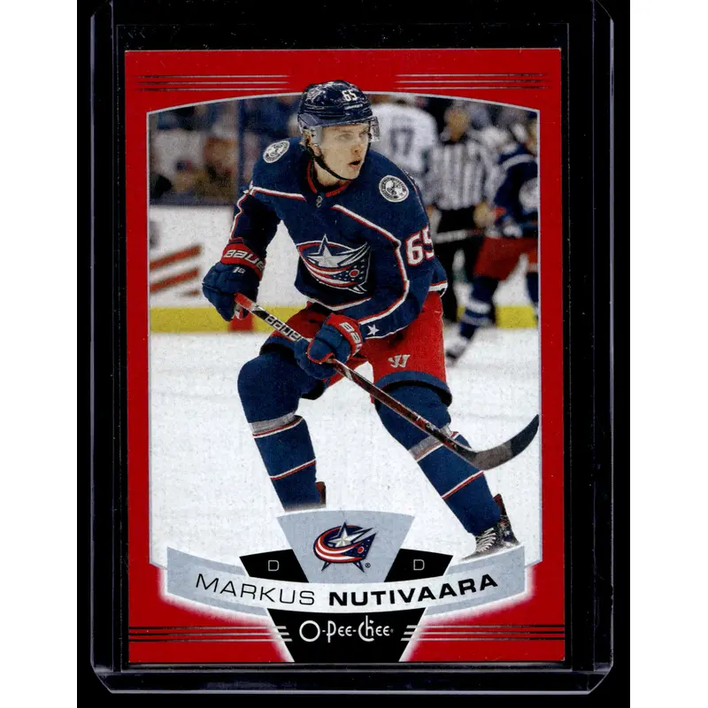 2019-20 O-Pee-Chee - Wrapper Redemption Red Blank Back - Markus Nutivaara #375