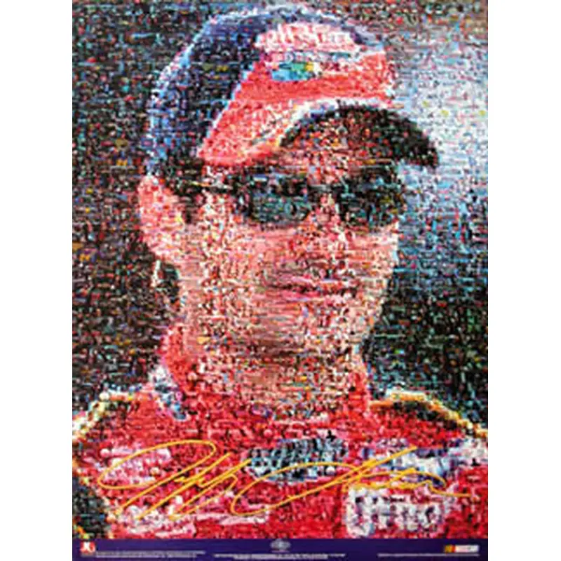 Jeff Gordon NASCAR Superstar Photomosaic Poster - Brian Spurlock Photography 2002