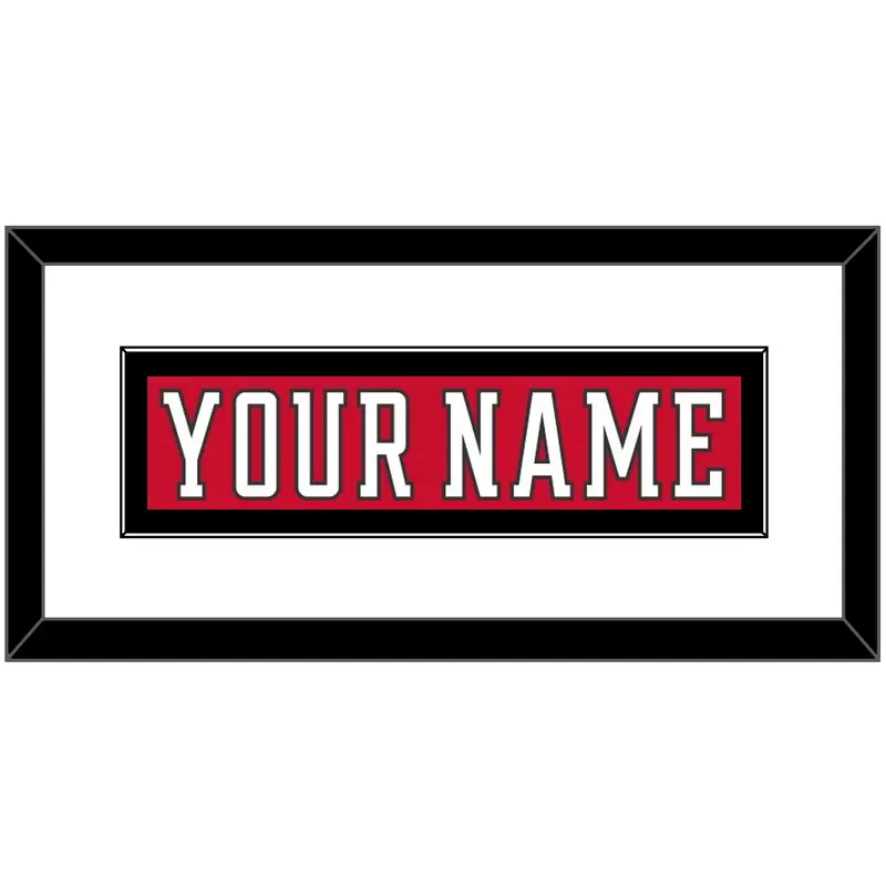 Calgary Nameplate - Home Red (2017-2020) - Single Mat 2