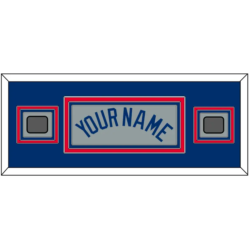 Los Angeles Name & 2 World Series Champions Patches - Road Gray - Triple Mat 4