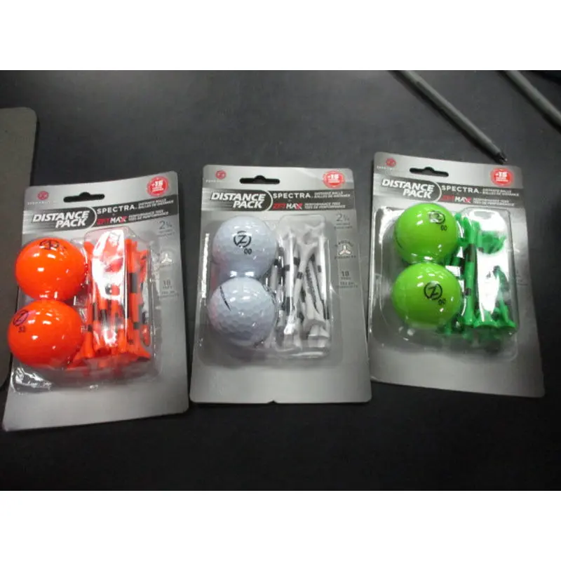 Zero Friction Spectra Distance Pack Two Ball Tees Pack (Color Varies)