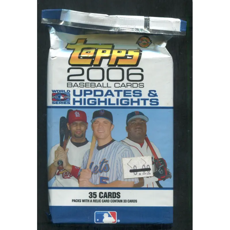2006 Topps Baseball Updates & Highlights Unopened Jumbo Pack (HTA) (35)