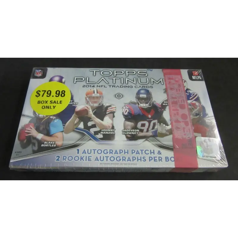 2014 Topps Platinum Football Box (Hobby)