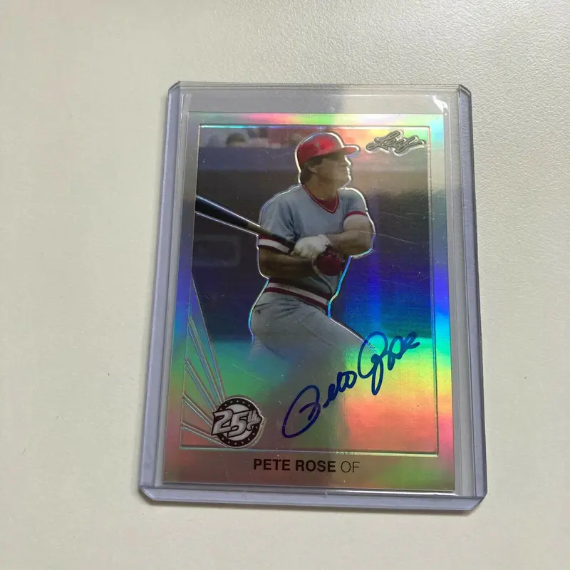 2015 Leaf Pete Rose Auto Signed Autographed Baseball Card