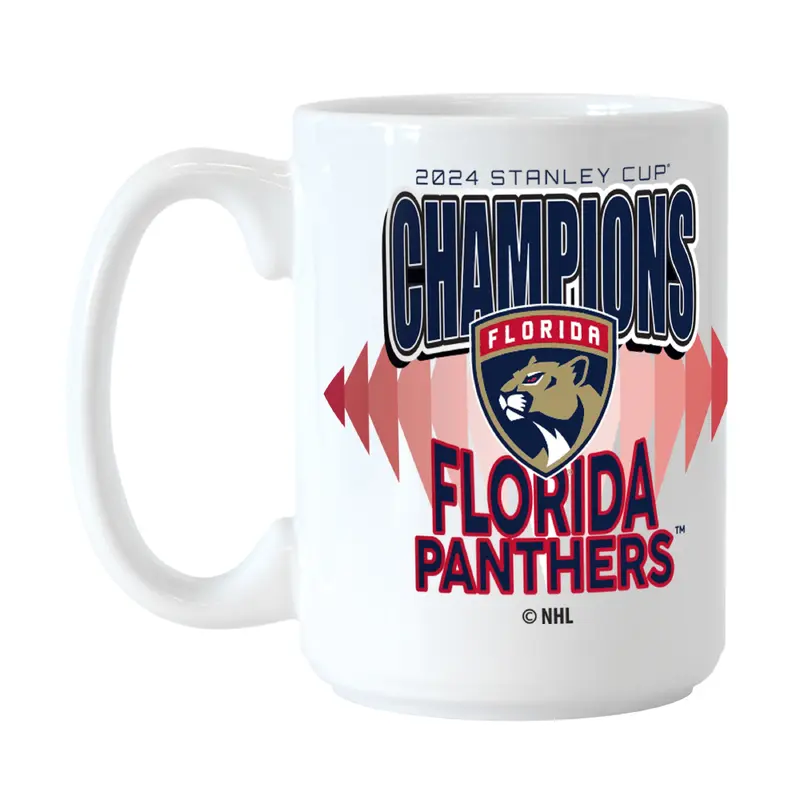 Florida Panthers 15oz 2024 NHL Champions Recap Sublimated Mug