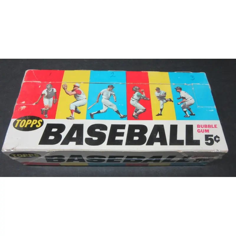 1966 Topps Baseball 5 Cent Empty Display Box