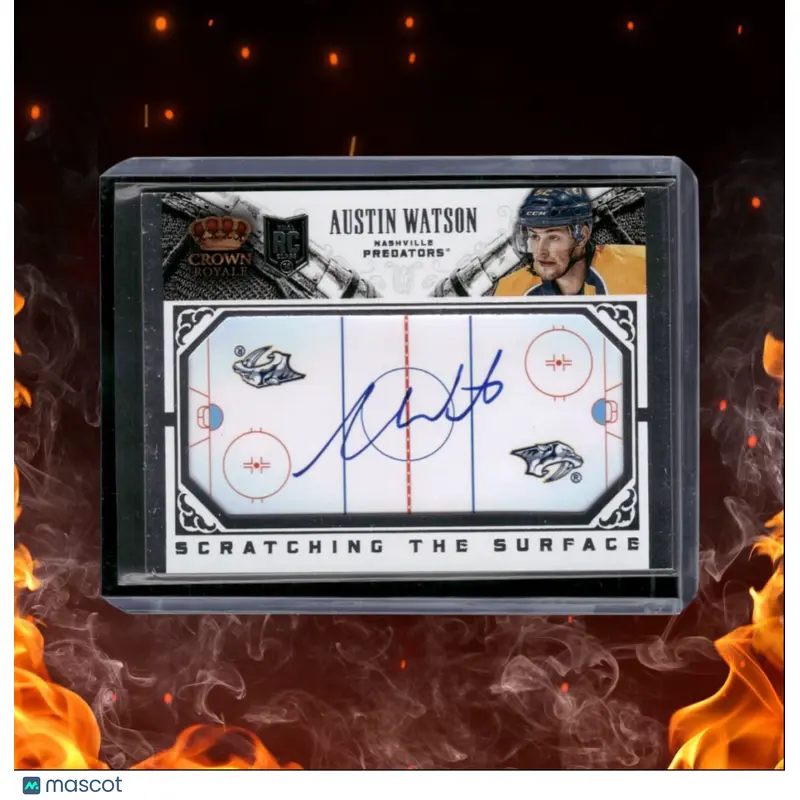 2013-14 Panini Crown Royale Austin Watson Scratching the Surface Rookie Auto