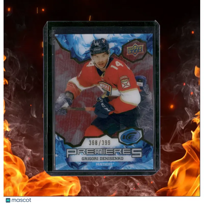 2021-22 Upper Deck Ice Grigori Denisenko Premieres Red Rookie 368/399 #227