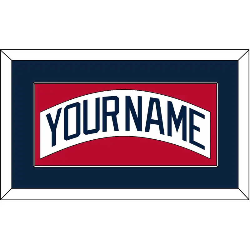 Atlanta Nameplate - Home White (1987-2004) - Single Mat 2