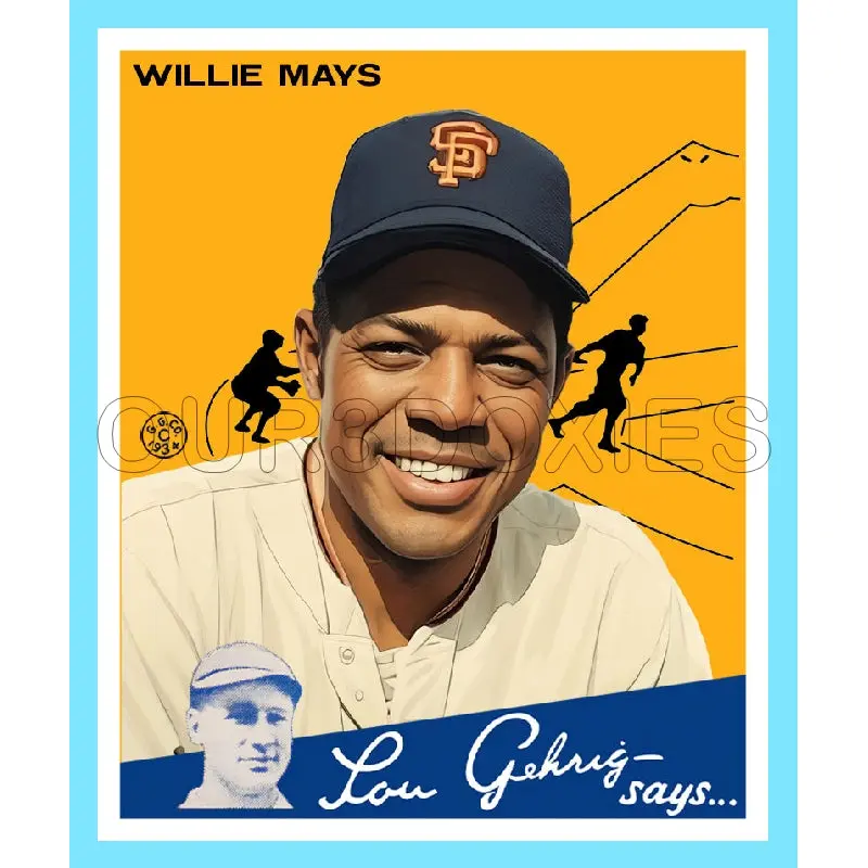 Willie Mays 1934 Goudey Custom Card - 3728