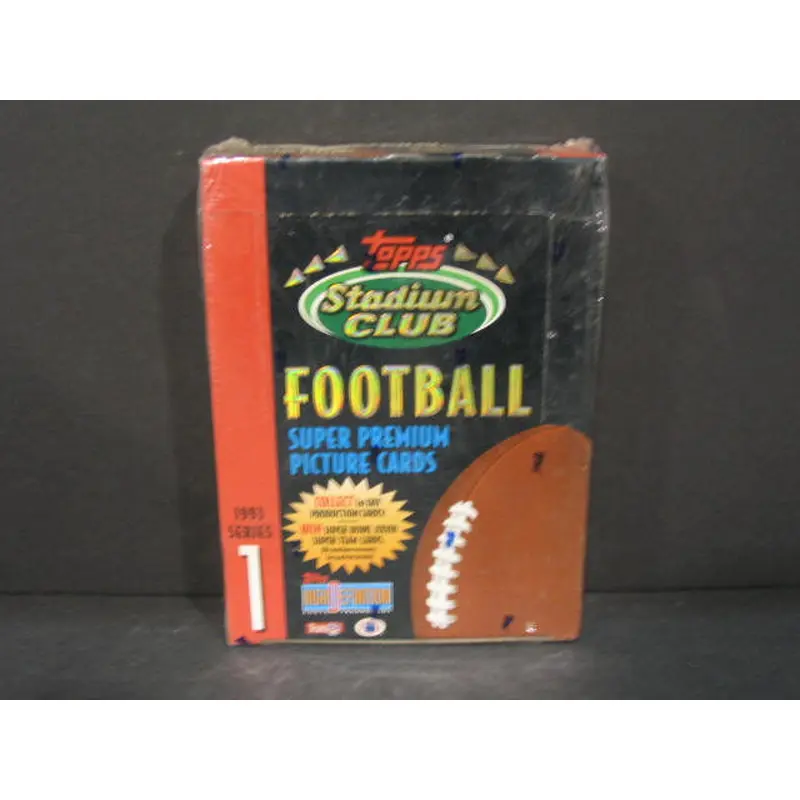 1993 Topps Stadium Club Football Series 1 Box