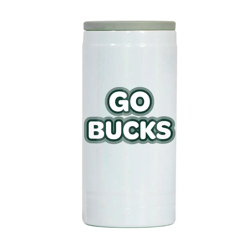 Milwaukee Bucks 12oz Bubble Iridescent Slim Coolie