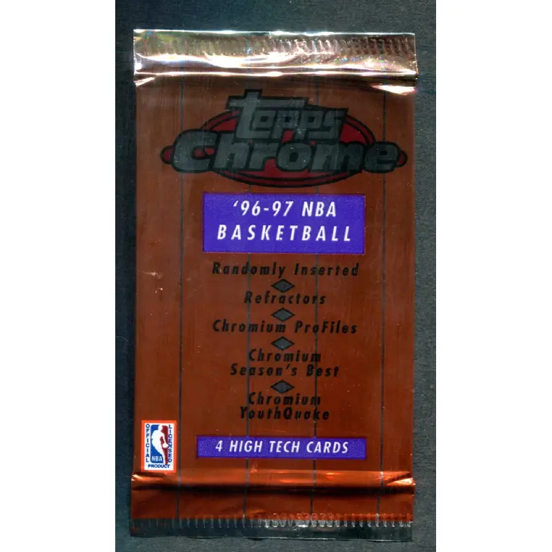 1996/97 Topps Chrome Basketball Unopened Pack (Retail)